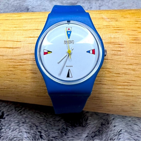Swatch Accessories - Vintage SWATCH 4 Flags Watch 1984 Collectible Rare Edition